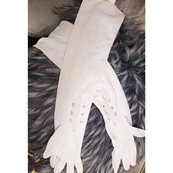 Vintage long opera gloves - Picture 3 of 4